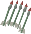 Five ruby bolts (e)