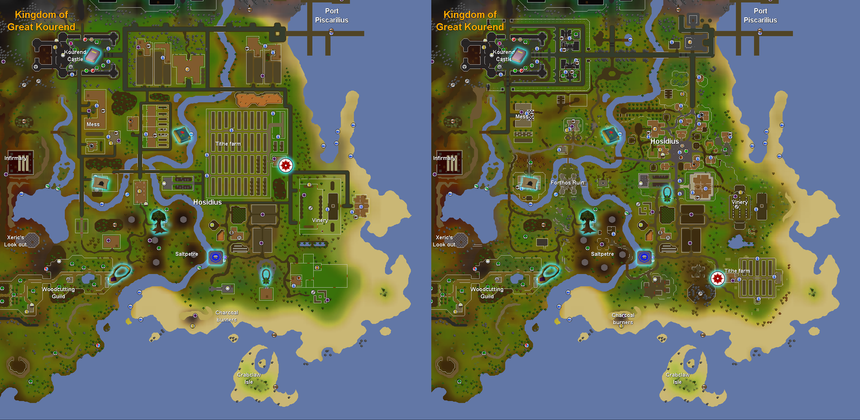 Hosidius before (left) and after (right) the 2019 rework.