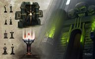 Concept art of the fort and the eastern portion of Zemouregal's Base.