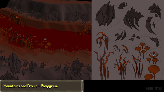 Geographic concept of Vampyrium, by Mod Jerv.
