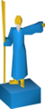 A toy depicting Saradomin