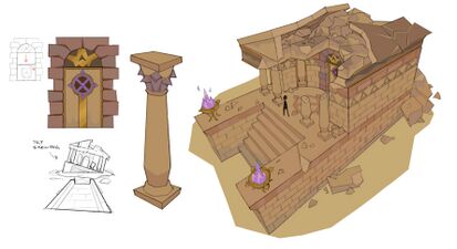 Concept art of the entrance, by Mod Jerv.