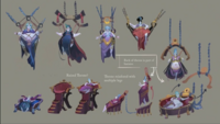Several concepts of Verzik, by Mod Ghost.