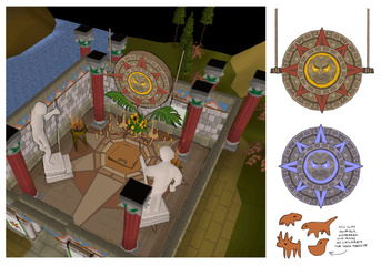 Concept art of the various temples in the kingdom, by Mod Jerv.