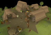 The monk's camp in the southern coast by the charcoal burners.