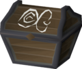 A chest on the Lady Zay, with the lunar alphabet symbol for C.