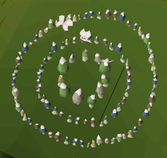 Nonstandard Green and grey Fairy ring, shared by ALQ and BLS.