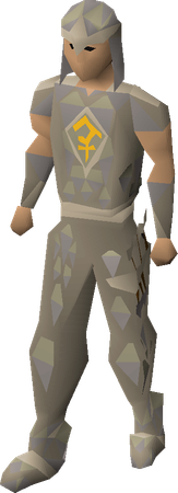 Bandos blessed dragonhide armour on body type A.