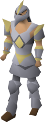 The full Armadyl armour set on body type A.