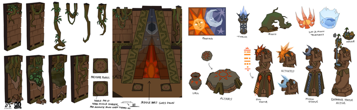 Concept art for the underground cavern, by Mod Jerv.
