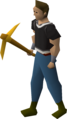Gilded pickaxe