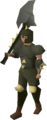 Dharok the Wretched's equipment on body type A.