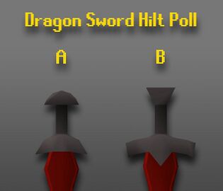 Proposal of hilt designs for the sword. Option B was chosen.