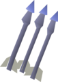 Three sapphire bolts (e)