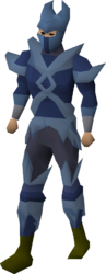 The inactive Amlodd crystal armour set on body type A.