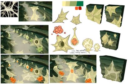 Concept art for the Morytania Spider Nest by Mod Jerv.