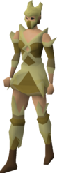 The Crwys crystal armour set on body type B.