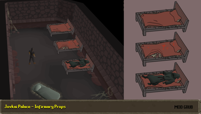 Concept art of the basement infirmary, by Mod Grub.