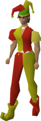 The silly jester costume on body type B.