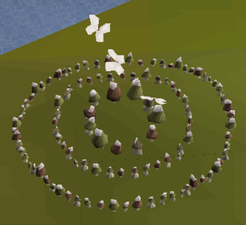 Olive and red Fairy ring, shared by AJR and BJS.