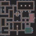 A map of the Warped Grand Library's middle floor