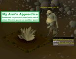 Mod Ash shows My Arm's substitute for the Trollheim herb patch, Drunken dwarf's leg.