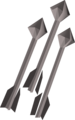 Three broad bolts