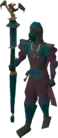 A player wearing lunar robes.