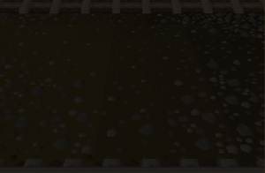 This gif shows a fade in from black, and then a train rushes from the right of the screen.
