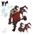 Concept art by Mod Grub illustrating the Judge of Yama, an NPC players encounter during the quest.