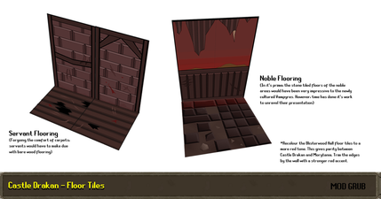 Concept art of the castle flooring, by Mod Grub.