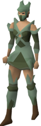 The inactive Cadarn crystal armour set on body type B.