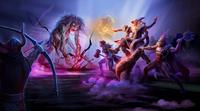 Artwork of a group of adventurers battling the Nightmare.