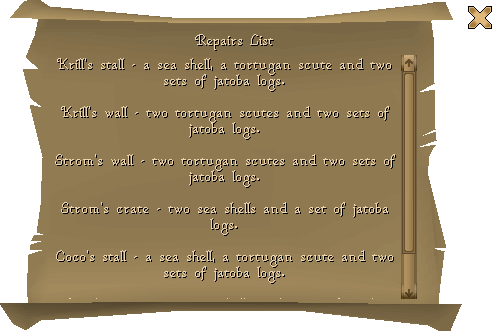 The list when read.