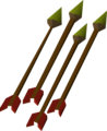 Four poisoned bronze arrows