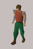 A player looping the goblin bow emote.