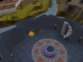 The location of the chest containing the robes.