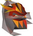 A magma helm, recoloured with a magma mutagen.