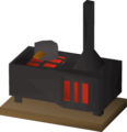A variant with a wooden pedestal, such as the version found in Lumbridge Castle.