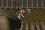 Zanik and her friend narrowly miss being hit by a train.
