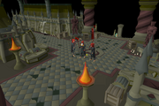 Zamorakian Oathbreakers found within the Sanctuary.