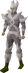 The Ithell crystal armour set on body type A.