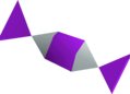 One purple sweet