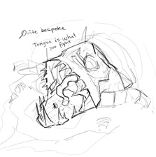 A very early concept of the Leviathan, where he appears much larger, by Mod Jerv.