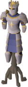 Final design on an armour stand within the Theatre of Blood