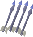 Four sapphire bolts (e)