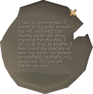 The granite tablet when read.