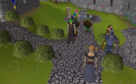Lumbridge Courtyard prior to the 2005 graphical rework