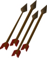 Four bronze arrows