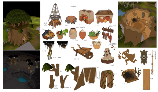 Concept art of the guild environment, by Mod Jerv.